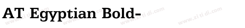 AT Egyptian Bold字体转换